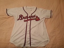 Mississippi Braves AA Game Worn USED Jersey #48 Atlanta Braves MILB Sz 48