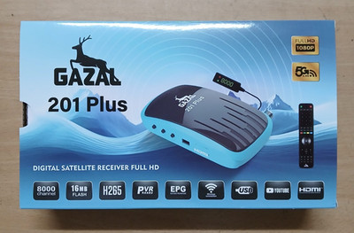 GAZAL receiver 201 Plus 5G free fast shipping رسيفر اشتراك 10 سنوات