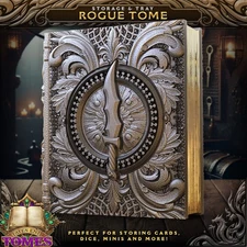 Rogue Tome - Dice or Card Vault Tabletop Miniatures Dice RPG