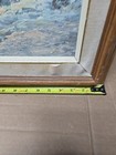 Vntg. Framed 17."×29.5" O/C Painting , ,  House Bridge  Winter  signed M. AHSON — photo 3