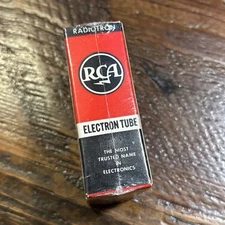Pair of RCA 6211 (12AT7 sub) NOS NIB 1963 Vacuum Tubes