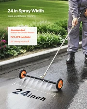 VEVOR 24" Pressure Washer Undercarriage Cleaner with 2 Wheels 2 Extended Wands