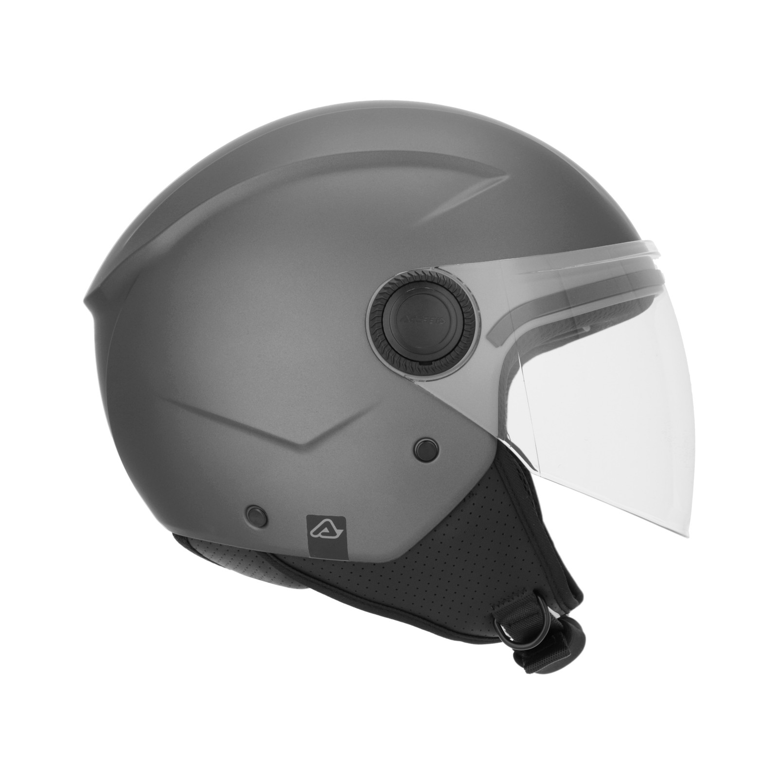 Casco Jet Acerbis Brezza Grigio Scuro Omologato foto 2