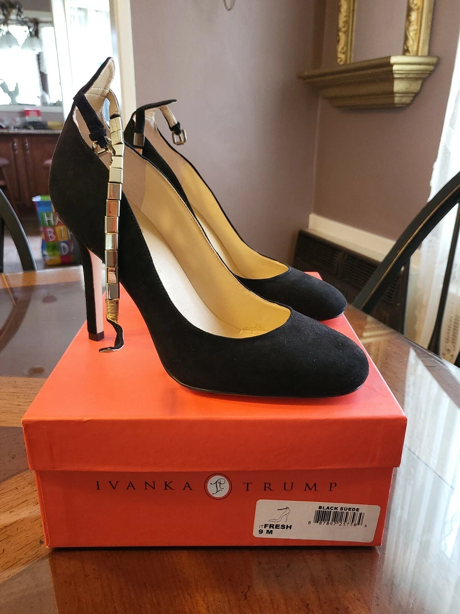Ivanka trump shoes Black Suede 9m eBay