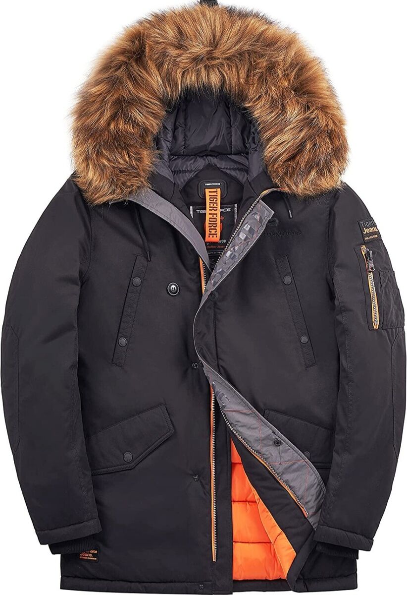 Tiger Force Parka Coat Winter Men's Sz 3XL Waterproof Hooded Tiger Force Parka Coat Winter Men's Sz 3XL Waterproof Hooded