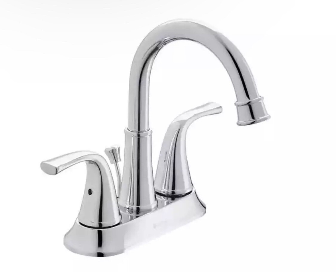 Bettine 4 in. Centerset 2-Handle High-Arc Bathroom Faucet in Brushed Nickel Bettine 4 in. Centerset 2-Handle High-Arc Bathroom Faucet in Brushed Nickel