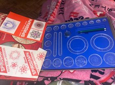 Vintage 1967 Kenners Spirograph Game 401 With Pens Manual Wheels
