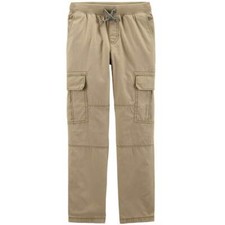 4 / 5 boys Khaki brown Cargo pants by Carter's boys New With Tags Elastic waist
