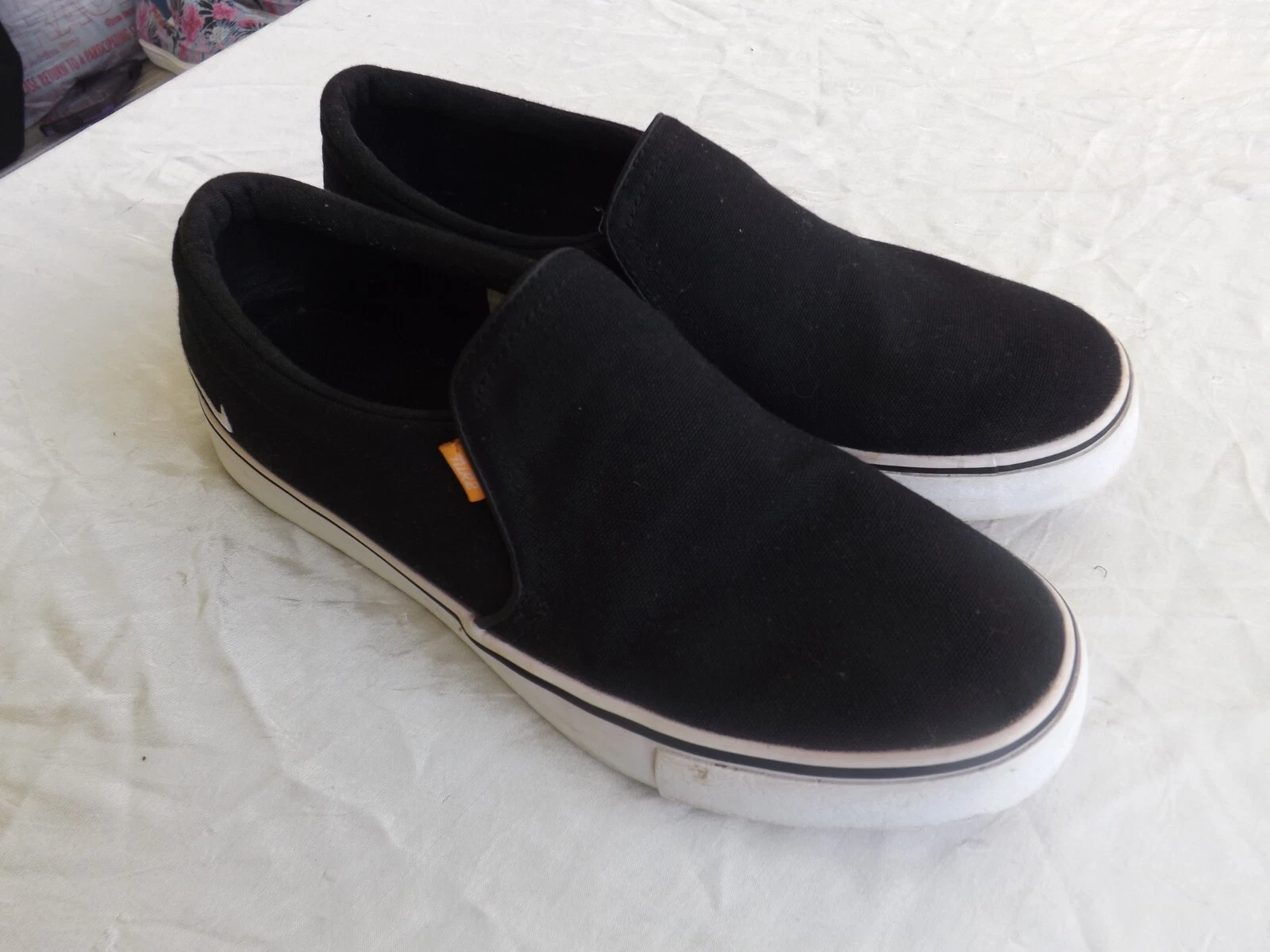 Mocassino Nike Court Royale AC Slip donna taglia 8 5 nero tela sneakers scarpe da skate