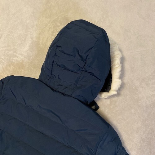 Abercrombie & Fitch Jacket Size Youth 13/14 Blue Sherpa Lined Puffer Full Zip - Picture 18 of 18
