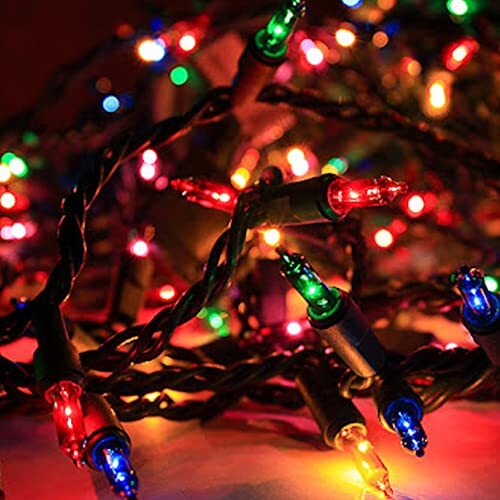Multi-Colored Christmas Mini String Lights, 20FT 100 Count Multicolor - Zdjęcie 7 z 7