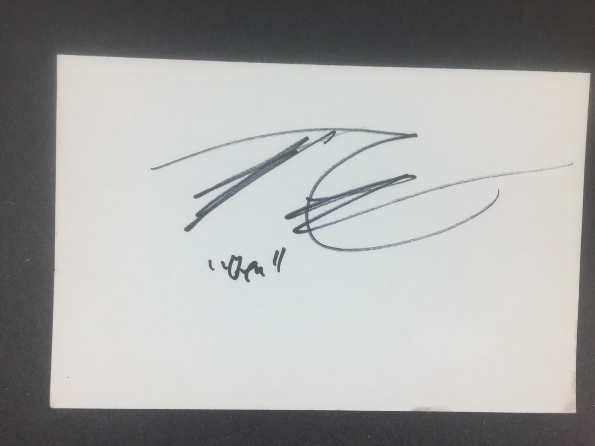 Tyler Chase Signed Autograph 3x5 Index Card The Walking Dead JSA