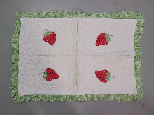 Pottery Barn Kids "Strawberries" Quilted Standard Sham