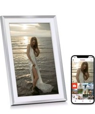 WiFi Digital Picture Frame with 32G Storage, 10.1 Digital Photo Frame Gray/White