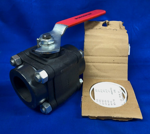 WORCESTER SOCKET WELD MANUAL BALL VALVE 1 1/2 5946TSW R21 A105 WITH BODY SEALS