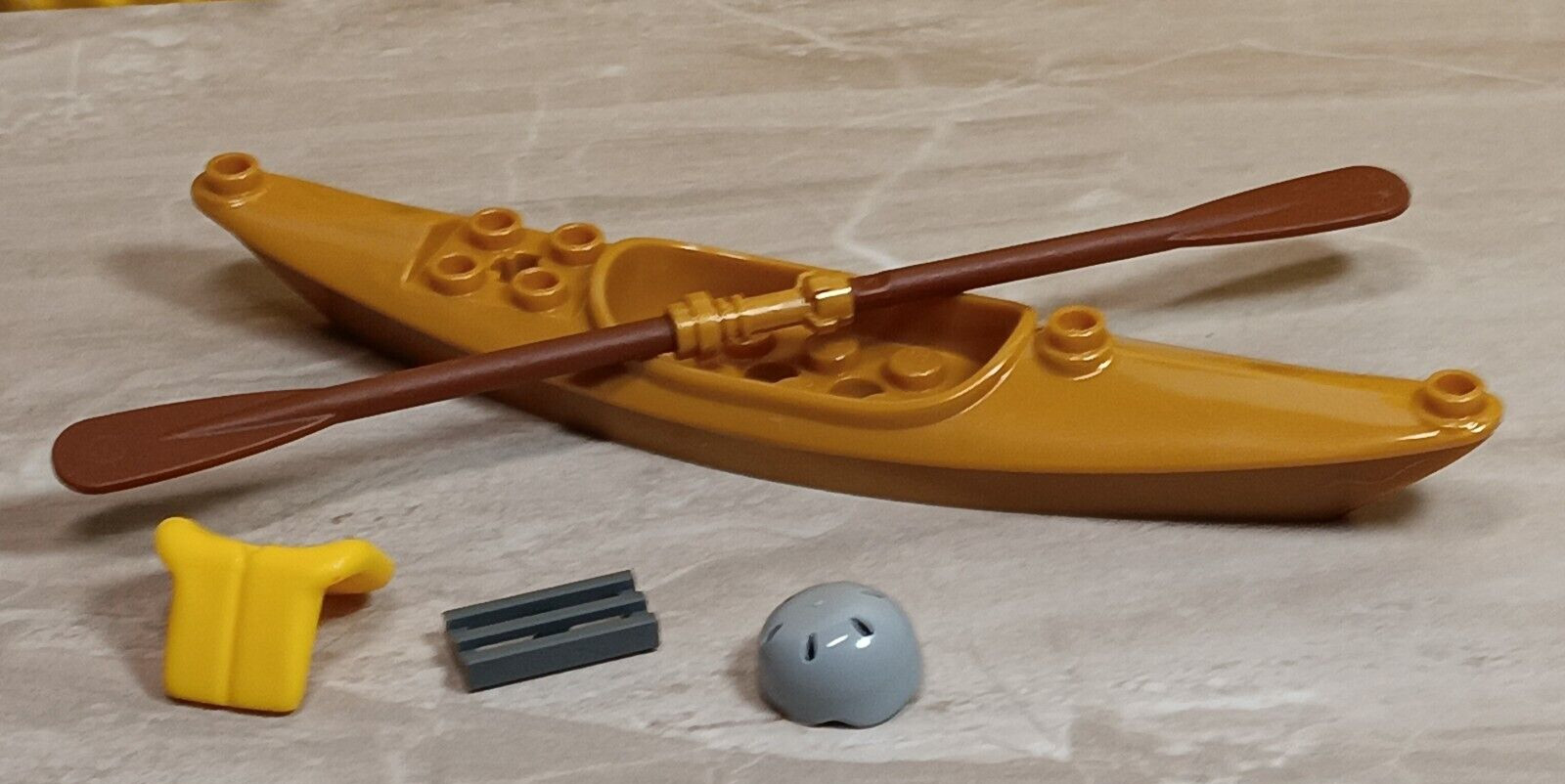 LEGO Kayak GOLD Gear Double Paddle Life Vest Helmet Rapid Ready Outdoor Sport