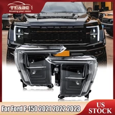 Full LED Projector Headlight for Ford F-150 14th Gen 2021 2022 2023 Front Lamps