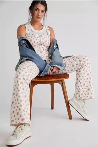 NEW Free People CRVY 2nd Ave Printed One Piece Open Back White US 12 UK 14 - 16 - Picture 3 of 11