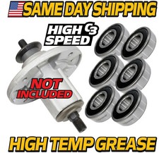  6 Pk Spindle Rebuild Bearing Fits John Deere X140 X145 X165 155C 190C w/ C3