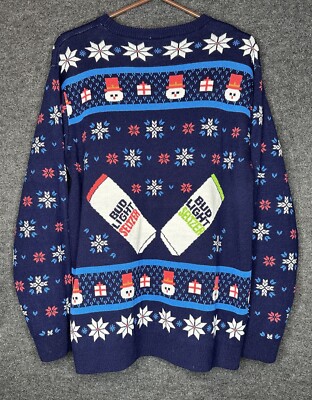 Bud Light Seltzer Holiday Christmas Ugly Sweater Extra Large XL