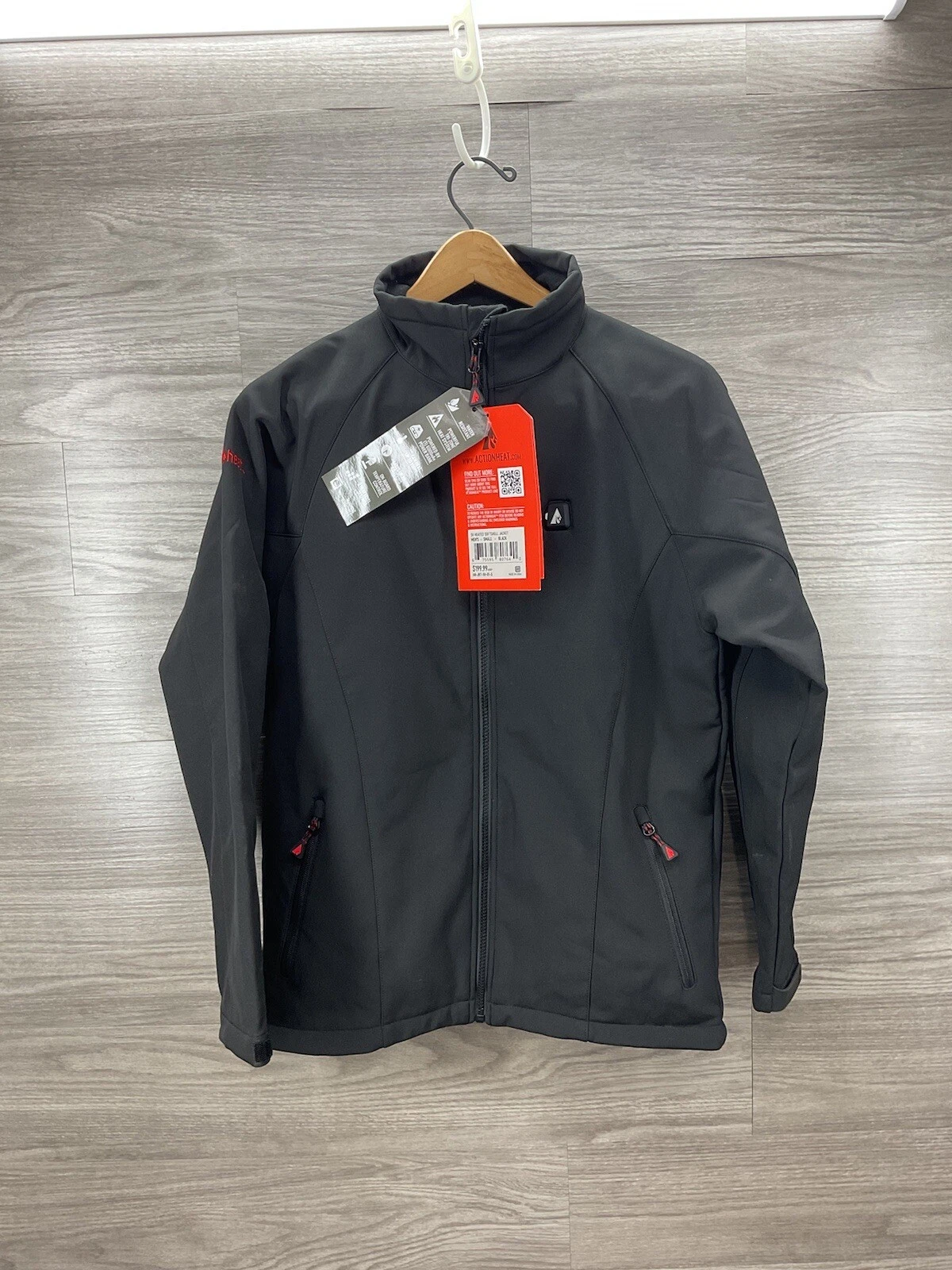 ActionHeat 5V Battery Heated Soft-Shell Jacket for Men - Black - Small