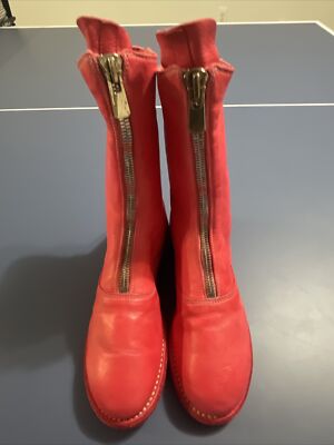 GUIDI 310 Front Zip Boots SZ36/6 CERTIFICATE OF AUTHENTICITY- Pls