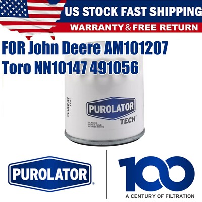 For John Deere AM101207 Toro NN10147 491056 Purolator Oil Filter | eBay