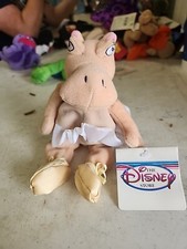 Disney Fantasia Hippo PLUSH Bean Bag Disney Store Exclusive