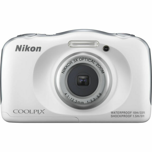 Nikon COOLPIX S33 13.2MP Digital Camera - White for sale Nikon COOLPIX S33 13.2MP Digital Camera - White for sale