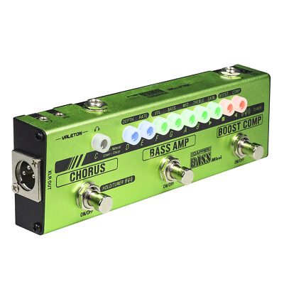 Valeton Dapper Bass Mini Session Gigging Analog Chorus Multieffekte Pedal DE
