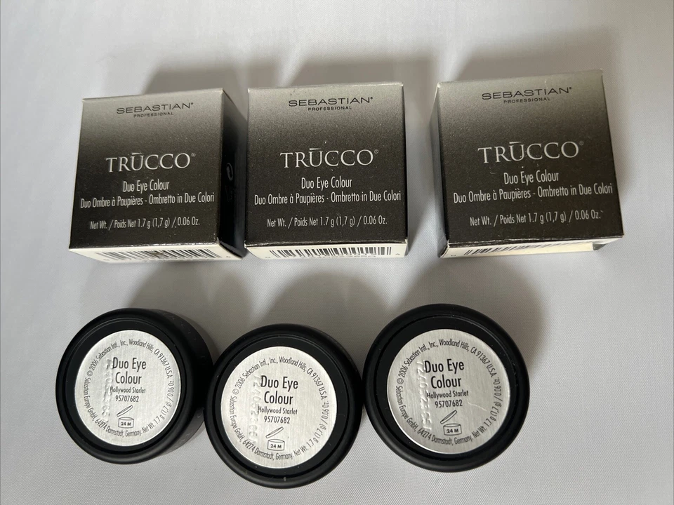 SEBASTIAN TRUCCO DUO EYE COLOUR “HOLLYWOOD STARLET” 0.06oz X 3 New - Image 3 of 4