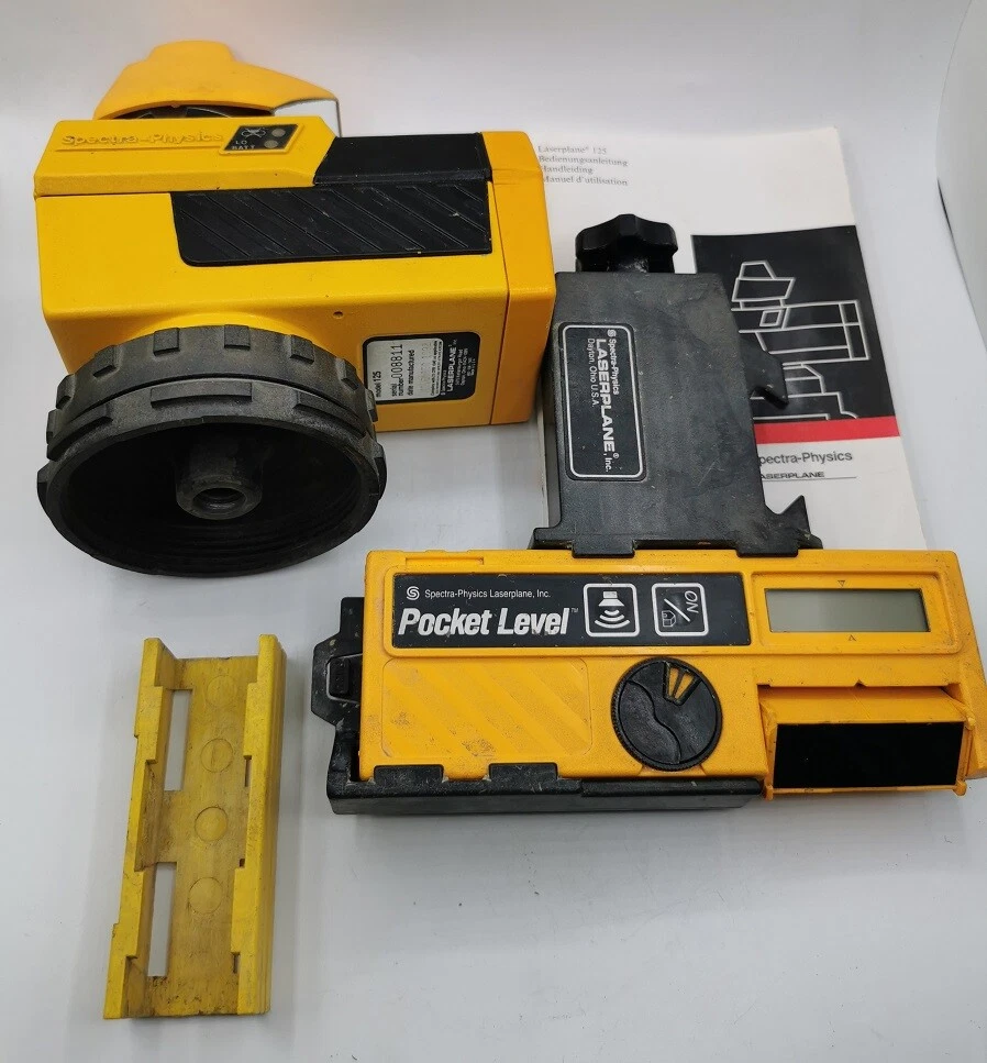 Laserplane 125 Spectra Physics Leveling System Pocket Level 2077 Case