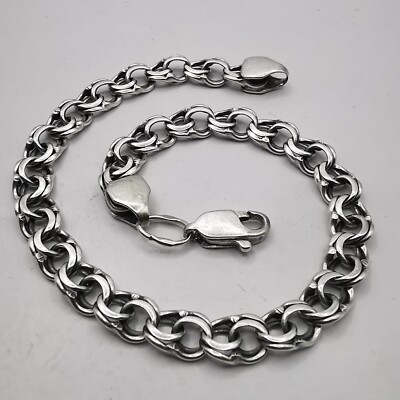 アクセサリー Vintage Chain Bracelet Silver 925 s-l400.jpg