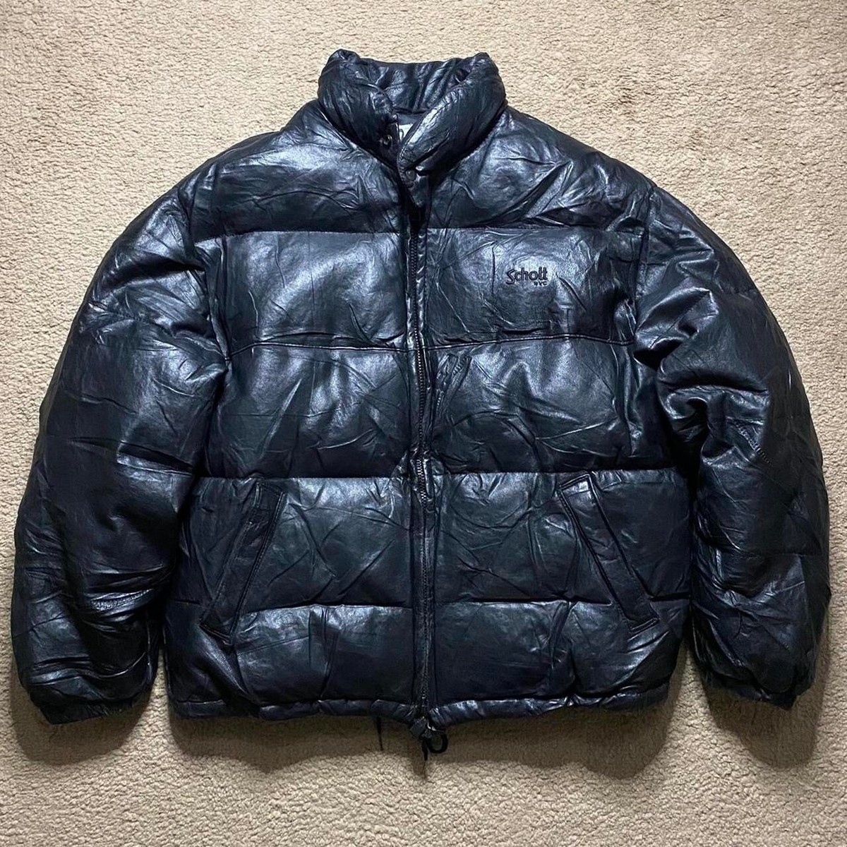 schott leather down men jacket size XL | eBay schott leather down men jacket size XL | eBay