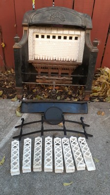 Antique Vintage Ray-Glo Gas Heater Ceramic Bricks adapt- Fireplace Grate  insert | eBay