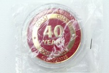 NEW USCG US Coast Guard Foundation 40 Years Red Enamel Challenge Coin