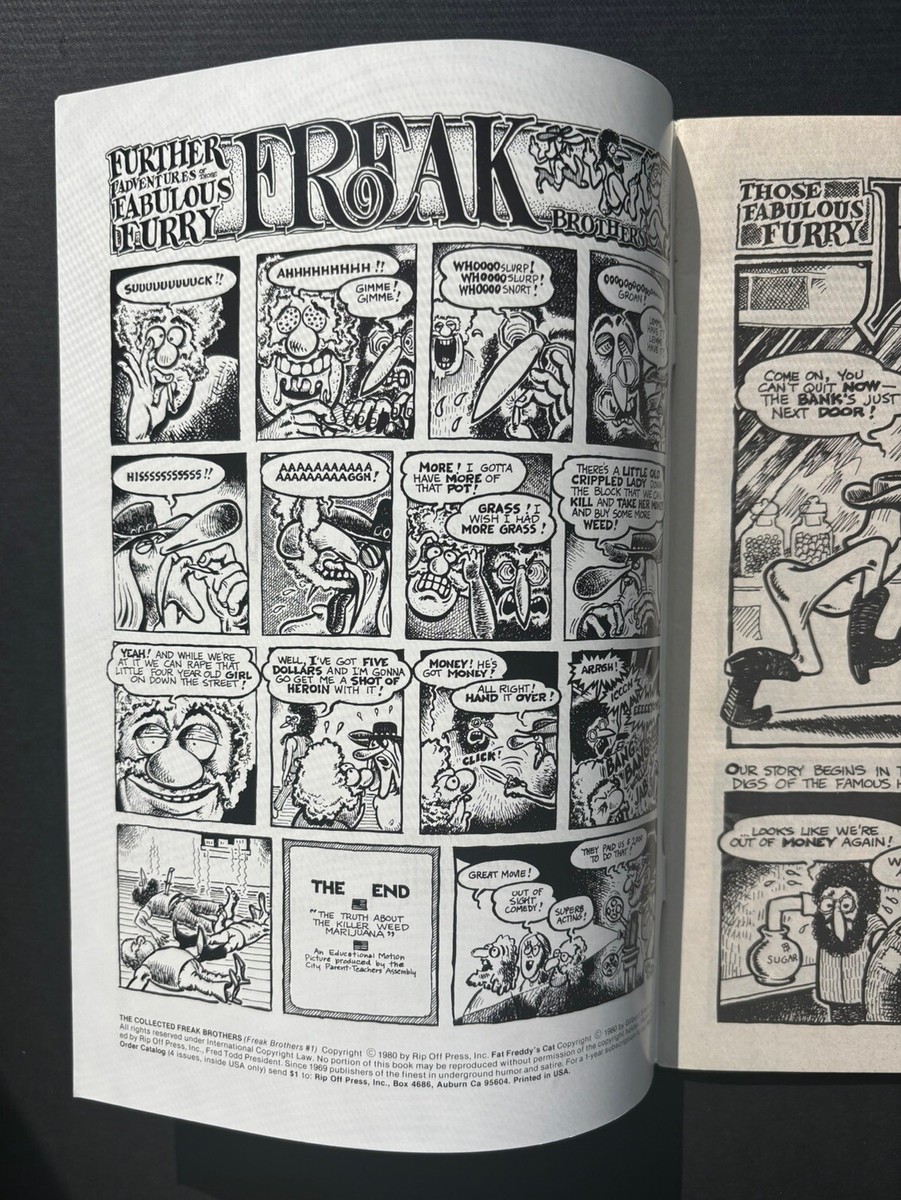 COMIC: 1980 Fabulous Furry Freak Brothers #1 - Rip Off Press