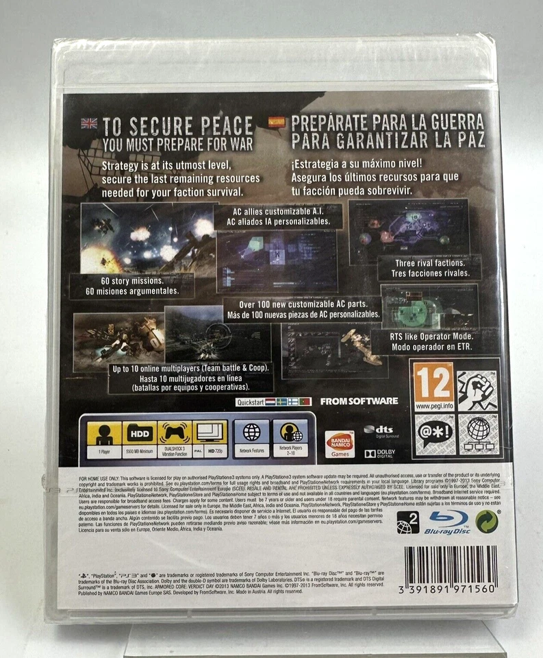 PS3 Armored Core Verdict Day, UK PAL, New And Factory Sealed - Image 2 of 4