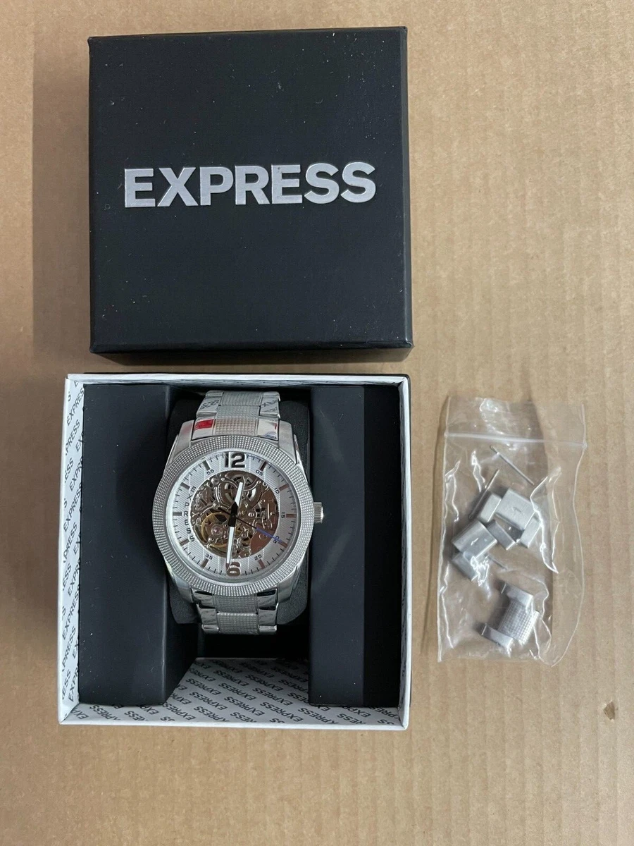 EXPRESS Skeleton Watch Mens Stainless Steel FMDEX1597 IF110