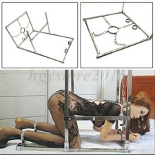 Stainless Steel Constraint Slave Binding Frame Neck Collar Hand Ankle Cuffs