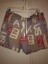 MEN'S NAUTICA VTG 90S SHORT SWIM TRUNKS M