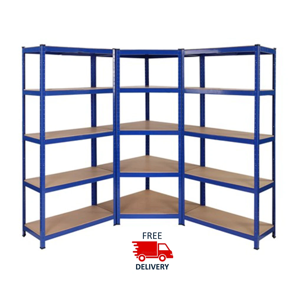 Corner Racking Garage Shelving Kit 5 Tier Heavy Duty Garage