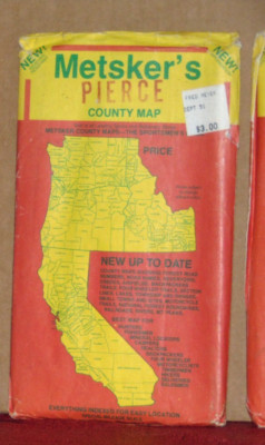 Late 1990's Metsker's Map of Pierce County, Washington