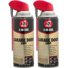 11 oz. Garage Door Lube - Smart Straw Spray, 2-Pack, Lubricant for Garage Doors