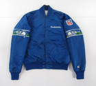 VTG 80s 90s Starter Pro Line NFL Seattle Seahawks Satin Jacket M #VT356