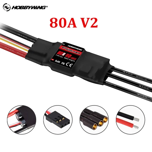 Hobbywing Skywalker 30A 40A 50A 60A 80A V2 ESC 3-6S Speed Control for RC Model - Picture 26 of 26