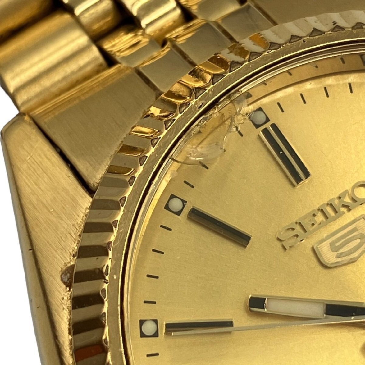 SEIKO 5 Automatic 7S26-0500 Watch Gold Silver Datejust style SEIKO 5 Automatic 7S26-0500 Watch Gold Silver Datejust style