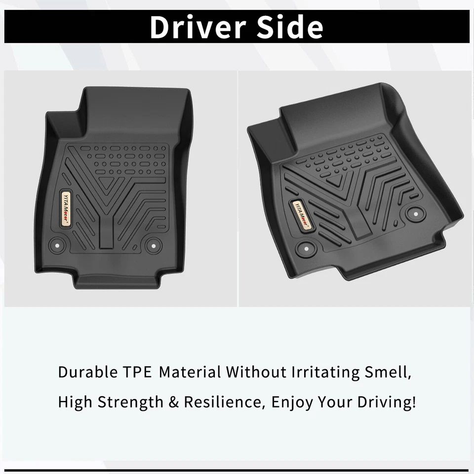 3D Floor Mats Liners for 2013-2022 Buick Encore 2014-2022 Chevy Trax All Weather - Image 2 of 4