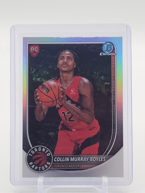 COLLIN MURRAY-BOYLES 2025-26 BOWMAN CHROME RED ROOKIE LOGO REFRACTOR RC Q5759