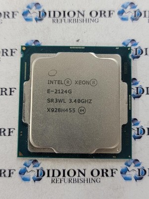 INTEL Xeon E-2124G SR3WL 3.40 GHz 8MB 71 W Grade B  SKU 18849